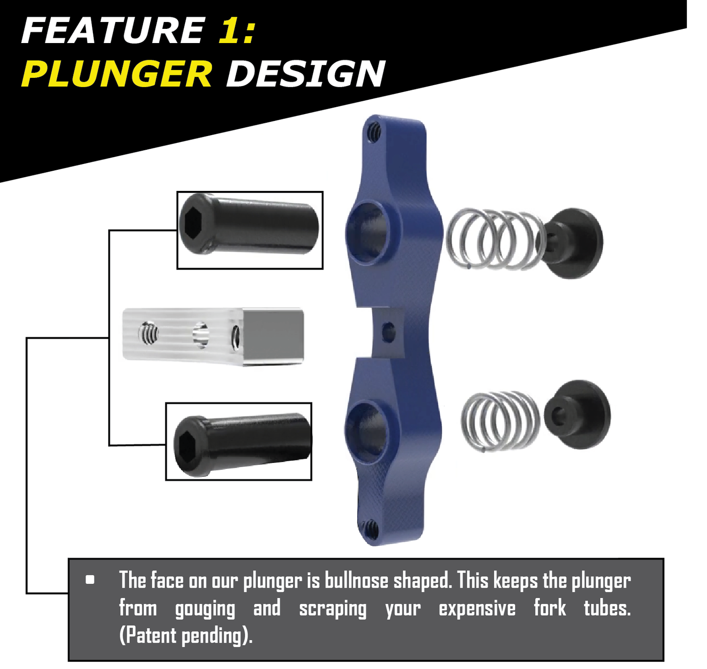 Tamer Double Button X-Wing - Blue - BUTTON ONLY