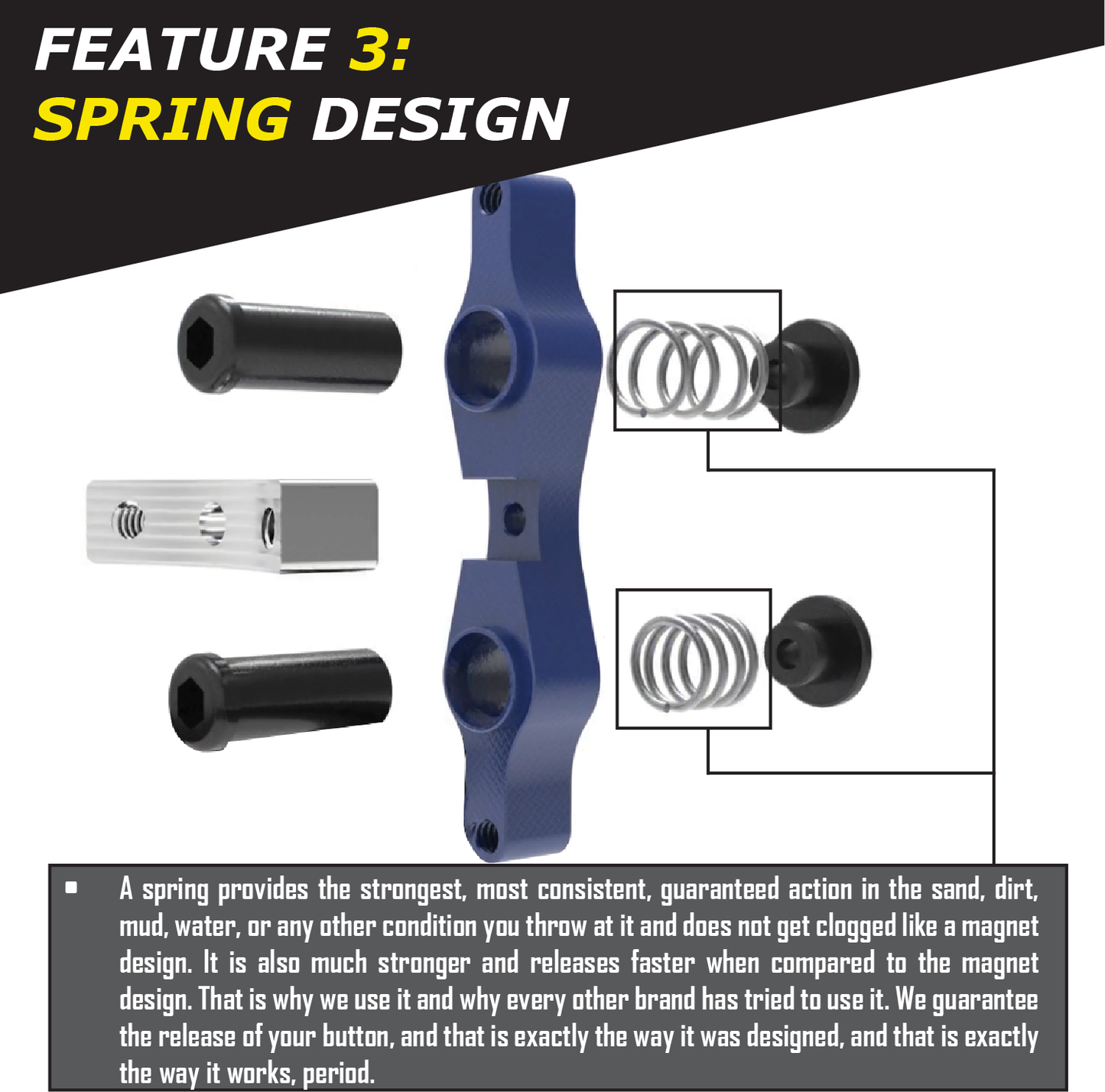 Tamer Double Button X-Wing - Blue - BUTTON ONLY