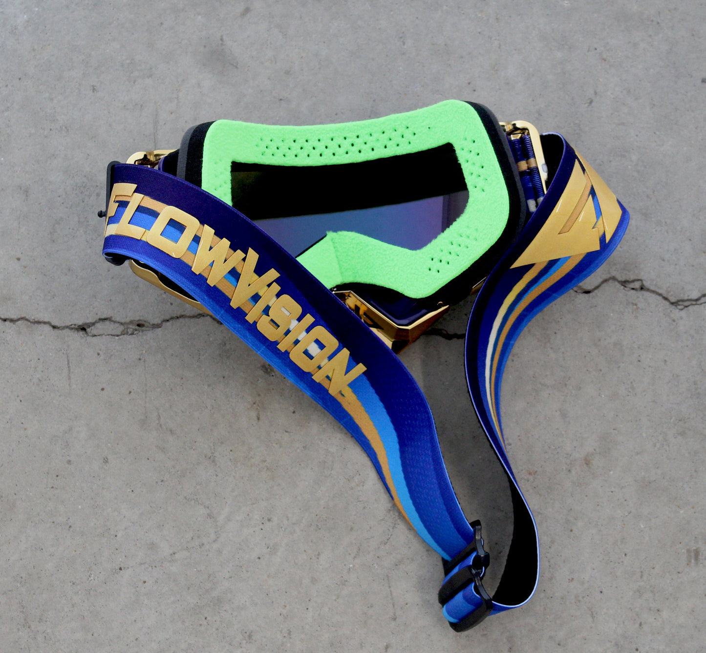 Flow Vision Rythem™ Motocross Goggle: Blue Angel