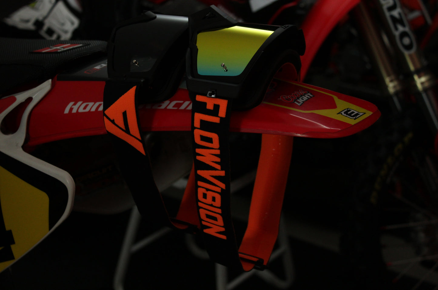 Flow Vision Rythem™ Motocross Goggle: Black/Orange