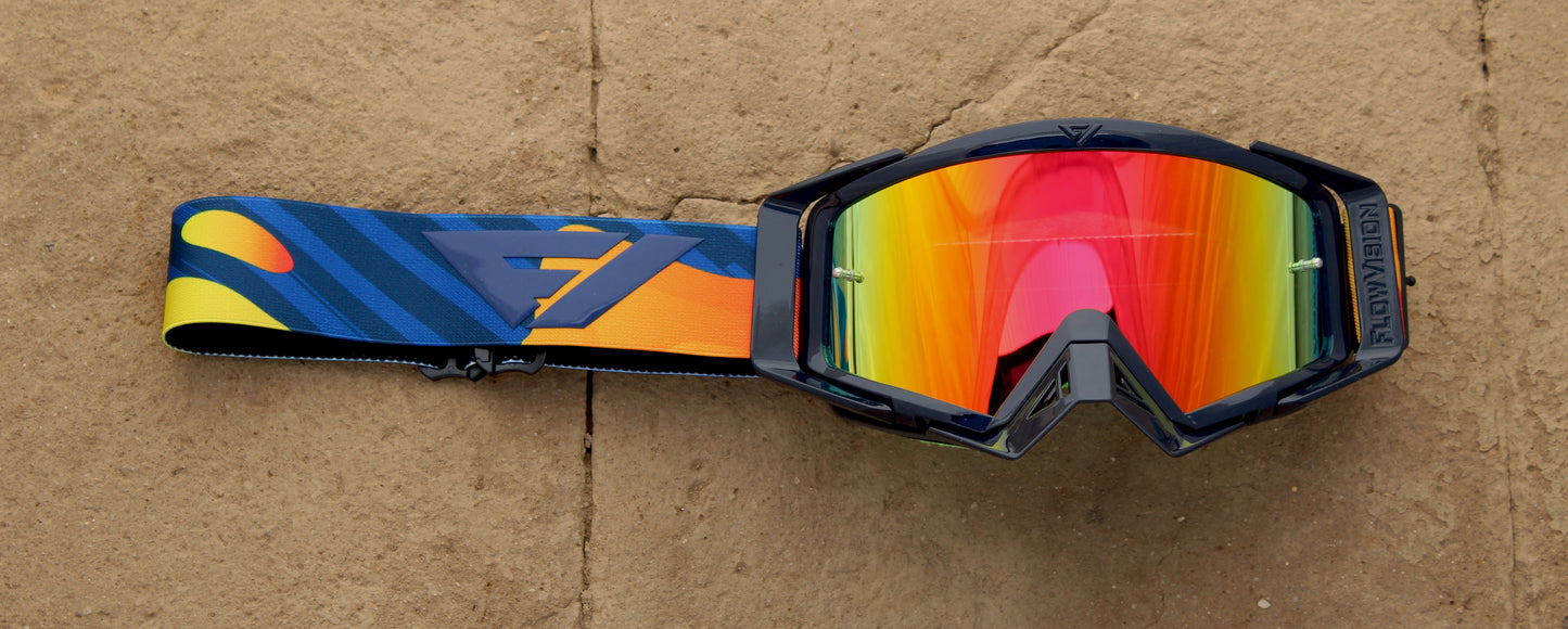 Flow Vision Rythem™ Motocross Goggle: Magma