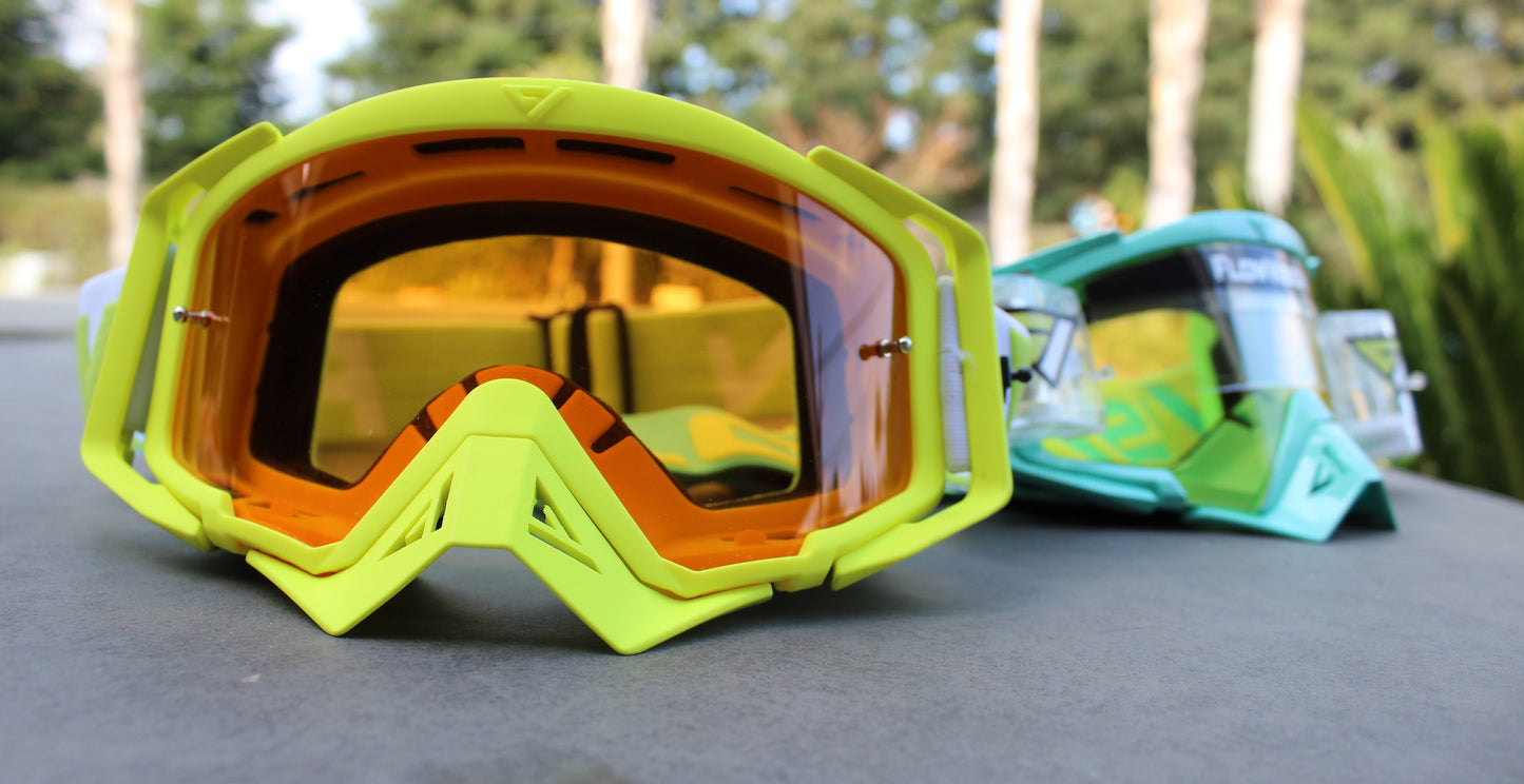 FlowVision® Rythem/Section™ Motocross Lens: Orange Clear