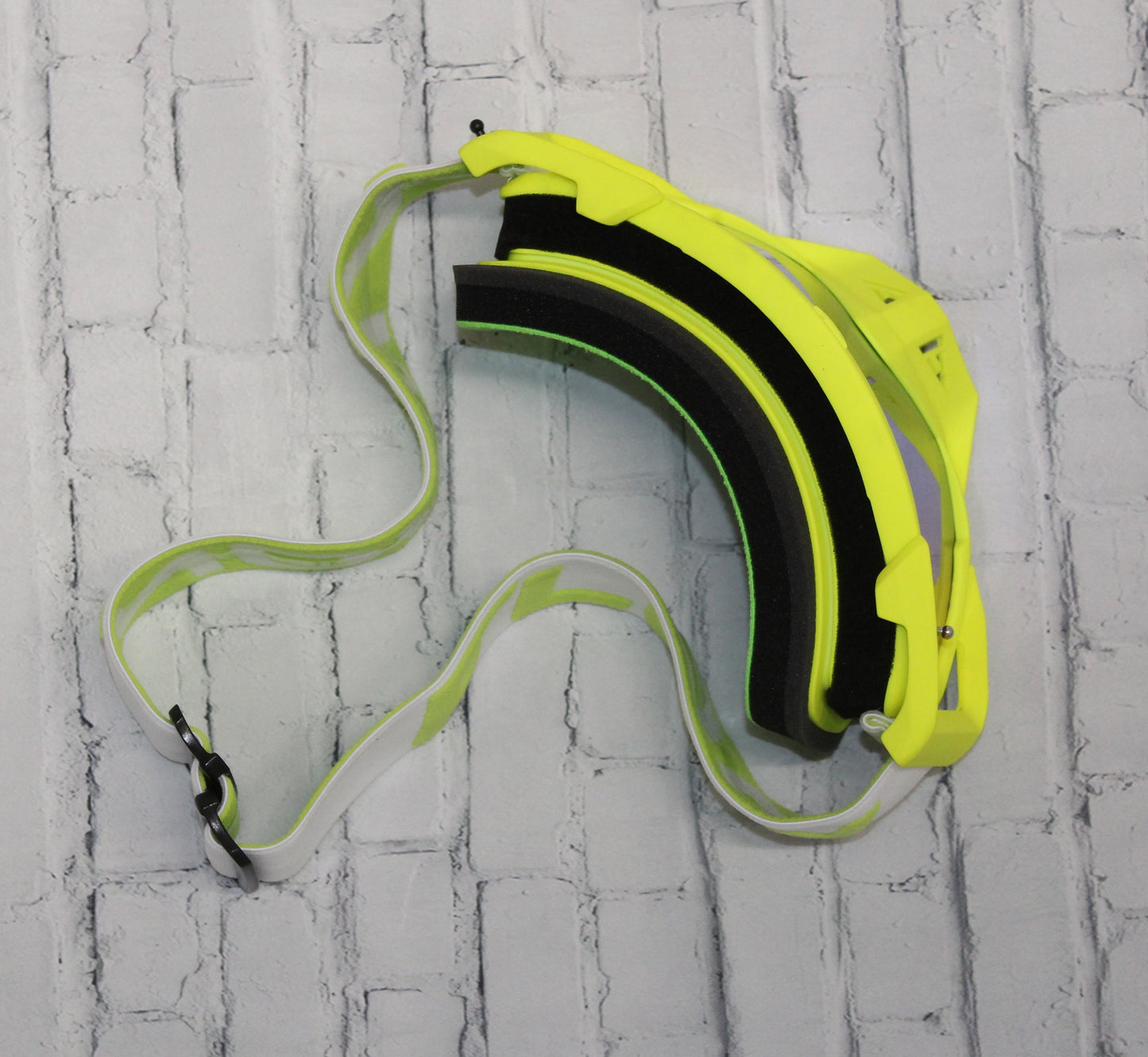 Flow Vision Rythem™ Motocross Goggle: Acid/White
