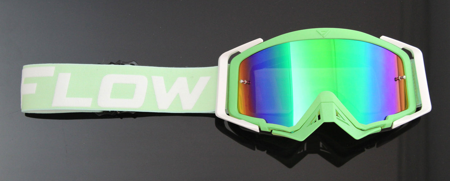 Flow Vision Rythem™ Motocross Goggle: Mint
