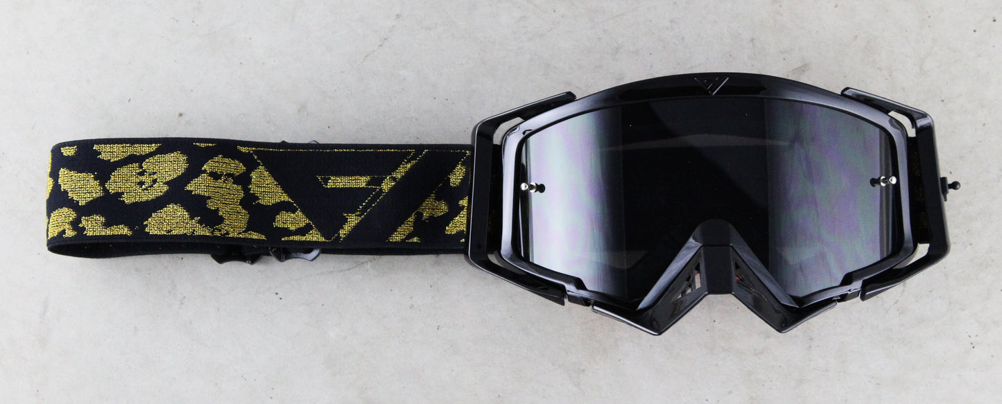 Flow Vision Rythem™ Motocross Goggle: Crude (Black Gold)