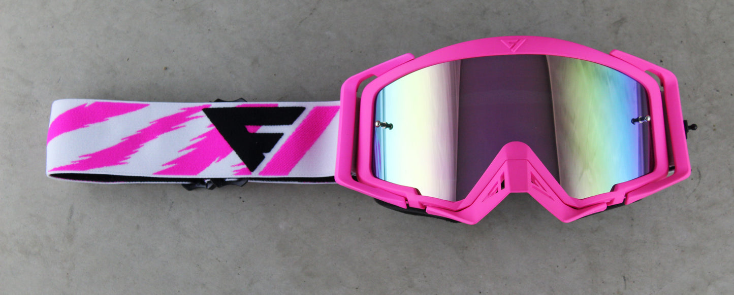 Flow Vision Rythem™ Motocross Goggle: Flamingo