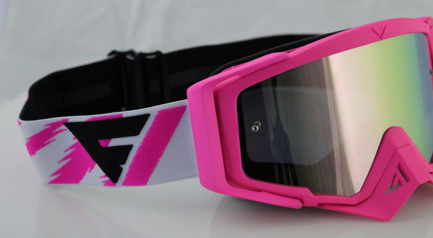 Flow Vision Rythem™ Motocross Goggle: Flamingo