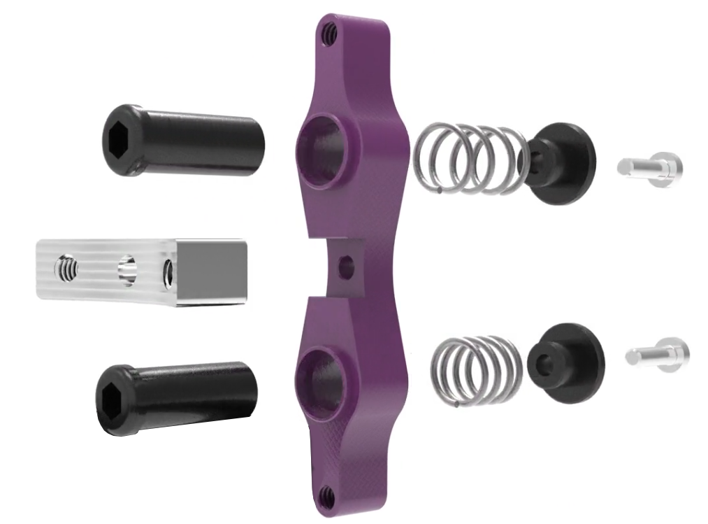 Tamer Double Button X-Wing - Purple - BUTTON ONLY