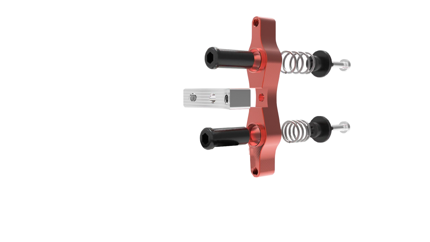 Tamer Double Button X-Wing - Red - BUTTON ONLY
