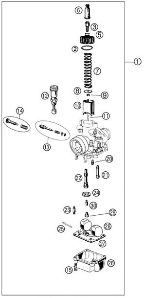2025 Cobra CX50 SRX KING - CARBURETOR