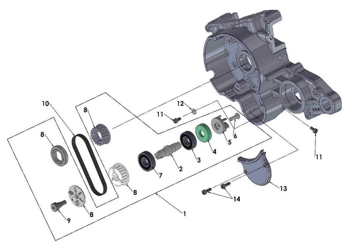 2022 Cobra CX50 P3 - ENGINE - WATER PUMP