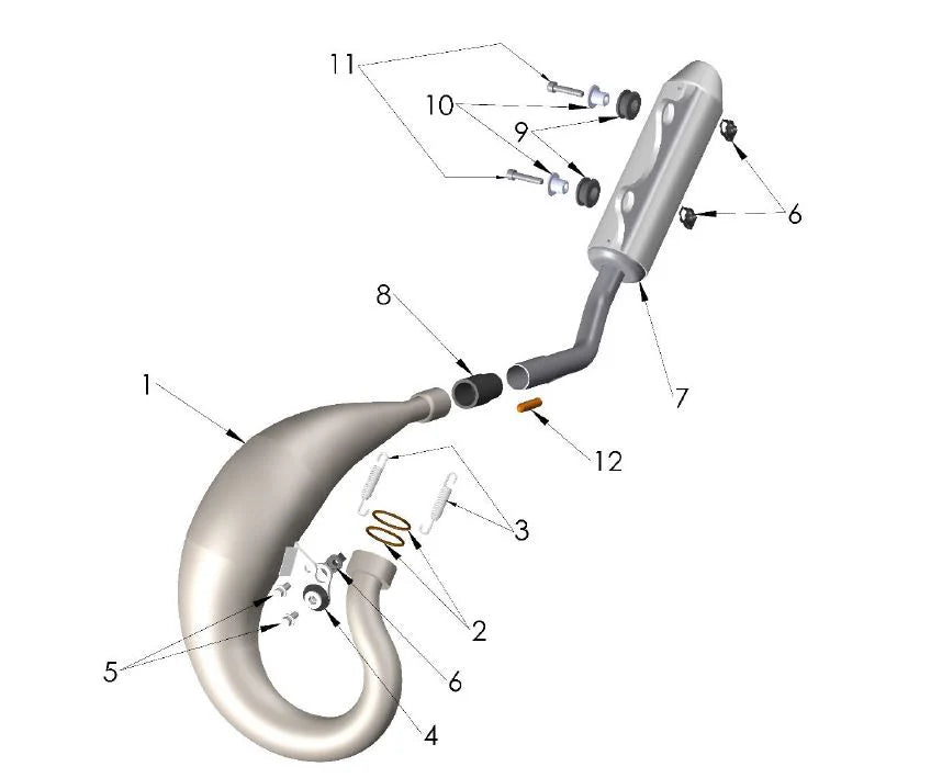 2021 - 2024 COBRA CX50 CX50SRX - EXHAUST SYSTEM (FWE/KING)