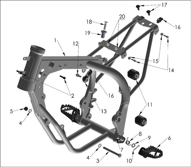 BUSHING - MOUNT - REAR TANK AND SEAT - E3/JR 2025