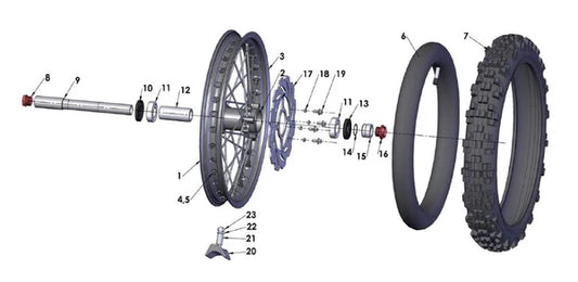 2017 COBRA CX65 - FRONT WHEEL