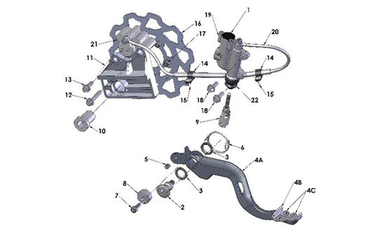 2017 COBRA CX50 JR - REAR BRAKE