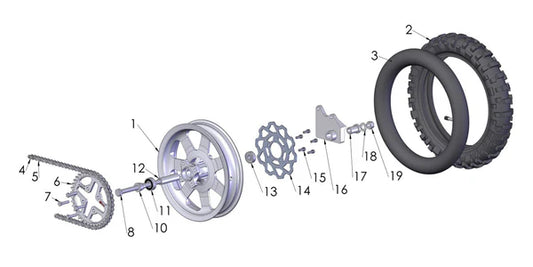 2017 COBRA CX50SR KING - REAR WHEEL