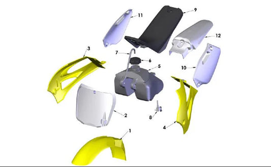 2017 COBRA CX50 JR - BODYWORK, SEAT & TANK