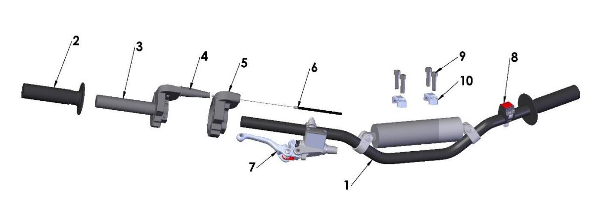 2021 Cobra CX50 SRx FWE - HANDLEBARS & CONTROLS