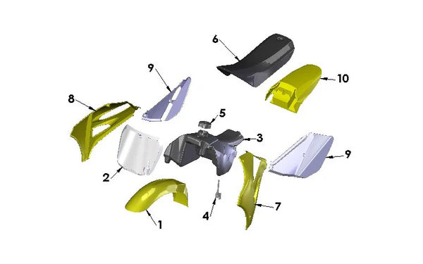 2017 COBRA SX50SR KING - BODYWORK, SEAT & TANK