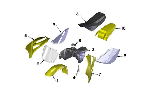 2017 COBRA SX50SR KING - BODYWORK, SEAT & TANK