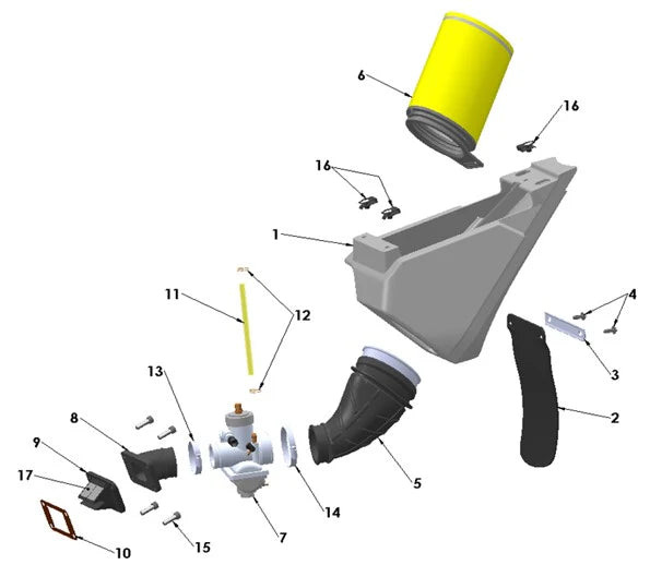 2022 - 2025 COBRA CX65 AIRBOX & INTAKE SYSTEM