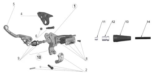 2017 COBRA CX65 - CLUTCH MASTER CYLINDER