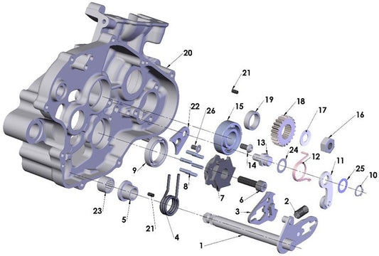 2021 Cobra CX65 - ENGINE - SHIFT MECHANISM