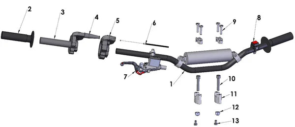 2017 COBRA CX50SR KING - HANDLEBARS & CONTROLS
