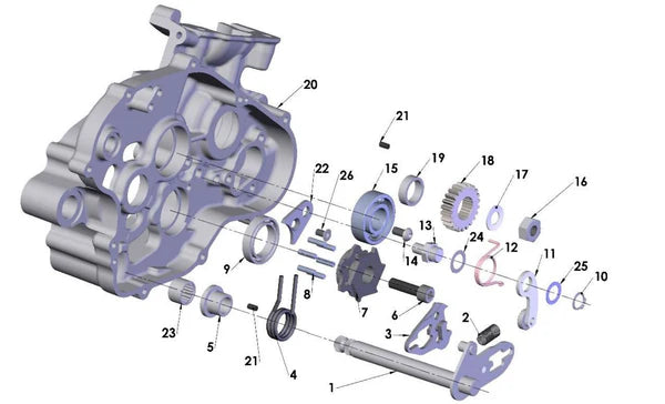 2017 COBRA CX65 - SHIFT MECHANISM