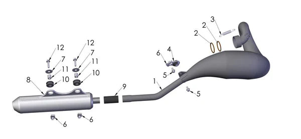 2017 COBRA CX50SR KING - EXHAUST SYSTEM