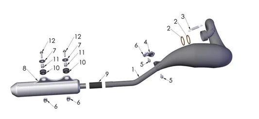 2017 COBRA CX50SR KING - EXHAUST SYSTEM