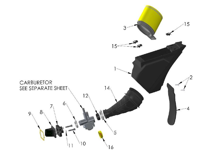2021 Cobra CX50 SRx KING - AIRBOX & INTAKE SYSTEM