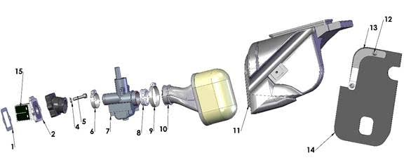 CARBURETOR - 12MM - WITH DEEP WELL
