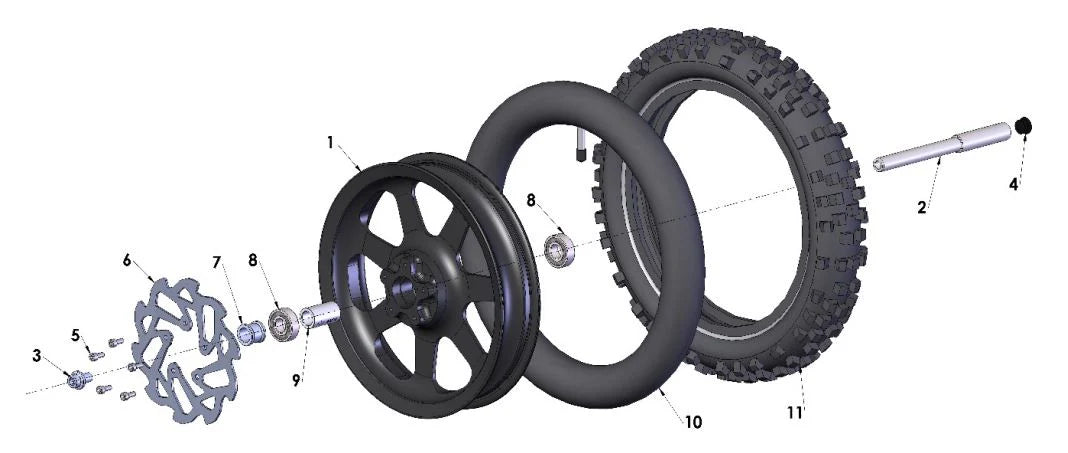 2018 - 2025 COBRA CX50 - WHEEL, FRONT (JR/P3)