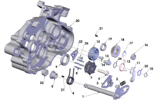 2024 COBRA CX65, SHIFTING COMPONENTS