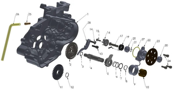 2021-2022 COBRA CX65, KICK MECHANISM & WATER PUMP