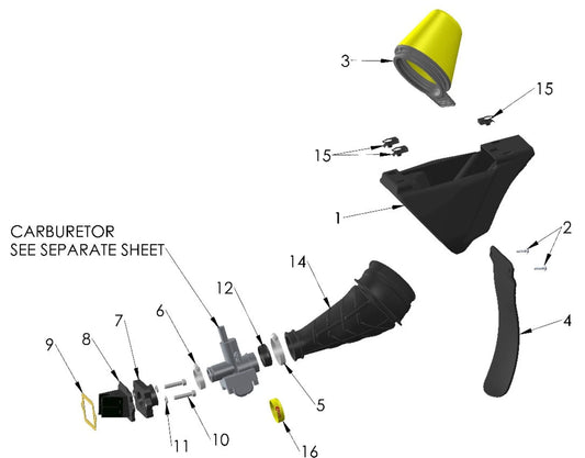 2025 COBRA CX50 - AIRBOX & INTAKE SYSTEM (JR)