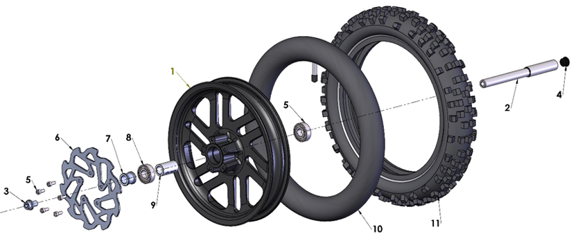 2022 Cobra CX50 P3 - WHEEL - FRONT