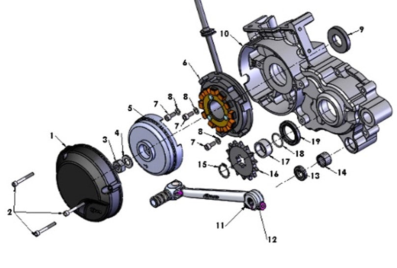 2024 Cobra CX65 - ENGINE - LEFT SIDE EXTERNAL