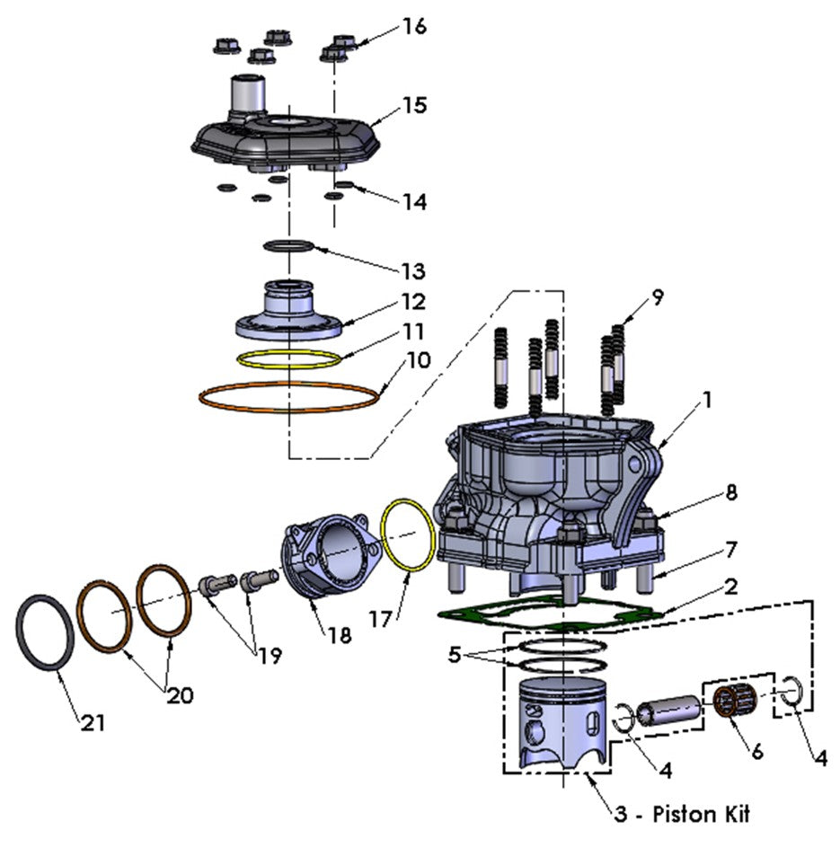 2023 Cobra CX65 - ENGINE - TOP END