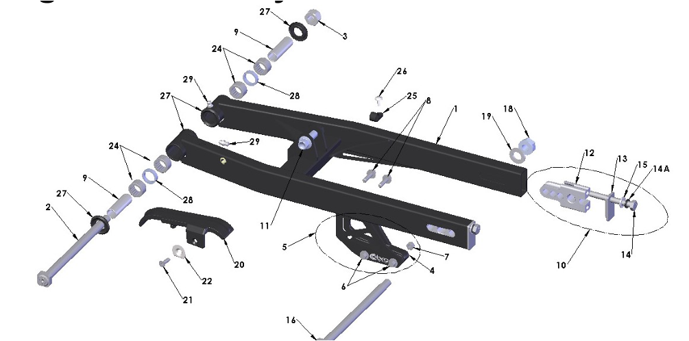 2026 Cobra CX50 SRx FWE - SWINGARM