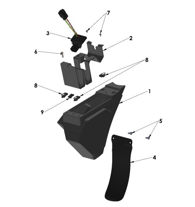 2023 - 2025 COBRA CX50 AIR BOX, ELECTRONICS BOX (CX5E)
