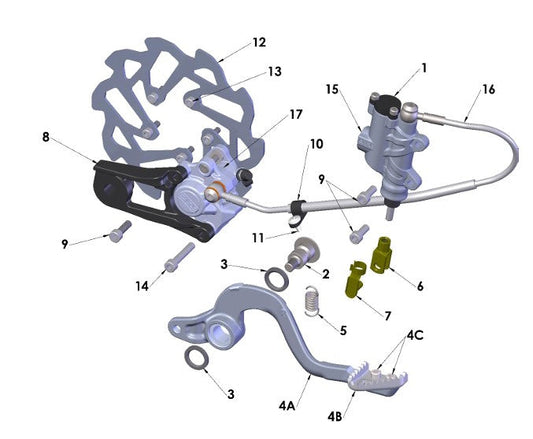 2023 Cobra CX5e - BRAKE - REAR