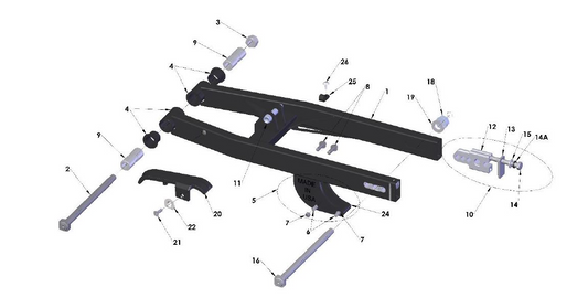 2021 Cobra CX50 SRx FWE - SWINGARM