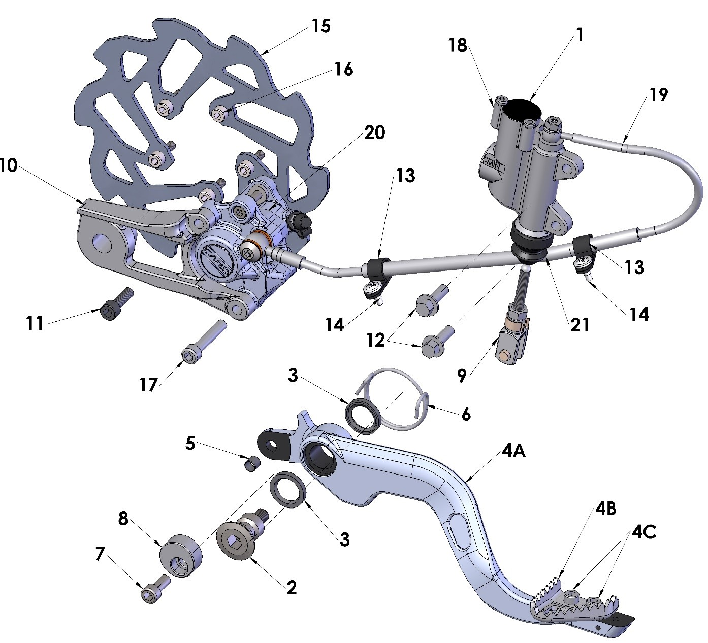 2020 Cobra CX50 P3 - BRAKE - REAR