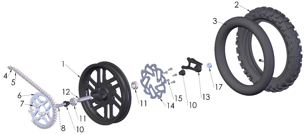 2025 Cobra CX50 SRX KING - WHEEL - REAR