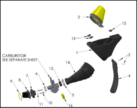 2027 Cobra CX50 JR - AIRBOX & INLET SYSTEM