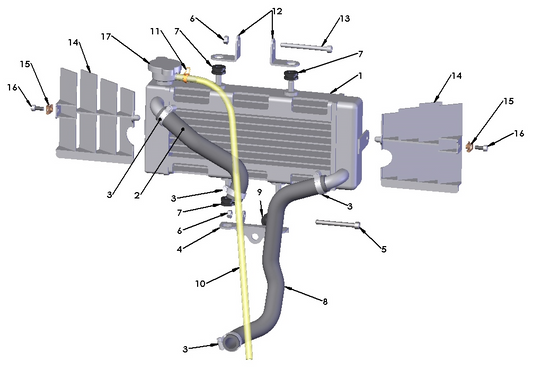 2017 Cobra CX50 JR - COOLING SYSTEM