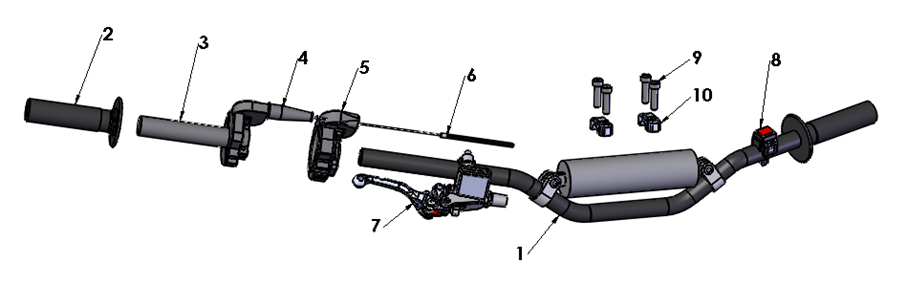 2022 Cobra CX50 P3 - HANDLEBARS & CONTROLS