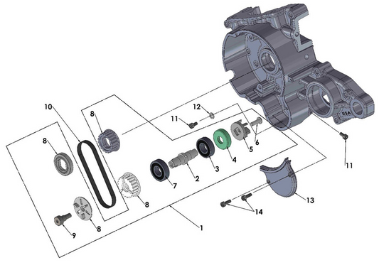 2017 Cobra CX50 FWE - ENGINE - WATER PUMP